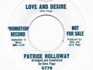 PATRICE HOLLOWAY - Love And Desire / Ecstasy (45)