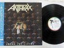 ANTHRAX AMONG THE LIVING ISLAND R28D-2063 Japan OBI VINYL LP