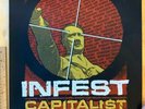 INFEST 2013 Original Show Poster CAPITALIST CASUALTIES CROSSED OUT SPAZZ SIEGE