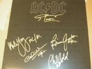AC/DC SIGNED LP BACK IN BLACK BY 5 BAND MEMBERS 1980 LUDWIG MASTERDISK