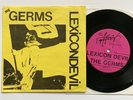 The Germs Lexicon Devil 7” 1978 LA Punk Slash X Black Flag KBD