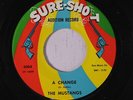 MUSTANGS: A Change / First Love 45 (dj) Soul