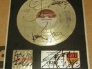KISS SIGNED INSERT FOR LP AWARD DOUBLE PLATINUM 1978 4 BAND MEMBERS