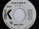 Northern Soul 45 BONNIE & SHELIA You Keep Me Hanging On KING VG+ promo HEAR