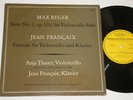 Anja Thauer Jean Francaix rare 10inch Max Reger Suite for Violoncello Solo MINT