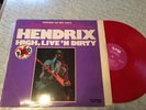 Jimi Hendrix - High Live and Dirty LP Nutmeg Red Vinyl VG+