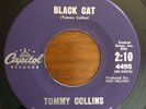 Rockabilly 45 Tommy Collins - Black Cat HEAR  Capitol