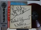 PINK FLOYD / MEDDLE, RARE JAPAN ORIG. 1971 LP RED WAX + MEMBERS SIGNED CARD EX+