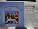 METALLICA / LIVE..AND JUSTICE, RARE KOREA ONLY PRESS LP w/INSERT UNIQUE COVER NM