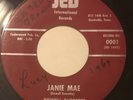 DEWELL EVERETTE Janie May/Oh Broken Heart 45 JED rockabilly hear