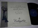 Columbia 33CX 1286 Johanna Martzy BACH unaccompanied Violin Sonatas Vol.1 MINT
