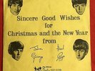THE BEATLES -First Christmas Record- 1963 Fan Club Flexi disc /Newsletter / Rare