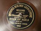 Rock Of Ages.  Antique 78 RPM Gramophone Shellac Disc Recording.Extremely rare.
