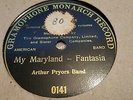 ARTHUR PRIORS BAND MY MARYLAND FANTASIA GRAMOPHONE MONARCH 0141