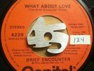 BRIEF ENCOUNTER - What About Love / Get Right Down (And Do It) VG+ RARE funk