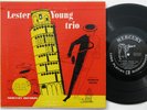 LESTER YOUNG TRIO 10” LP 1951 Mercury David Stone Martin art Buddy Rich Nat Cole