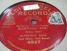jazz prewar-Alfredo's band--babying you---edison bell  4547----good