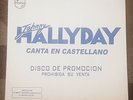 JOHNNY HALLYDAY Canta en Castellano LP PROMO Peeruvian RARE EX