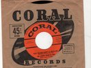 ROCKABILLY-JOHNNY BURNETTE TRIO-CORAL 61719-THE TRAIN KEPT A-ROLLIN'/HONEY HUSH