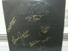 ****AC/DC SIGNED LP BACK IN BLACK SIGNED BY 5 BAND MEMBERS 1980****