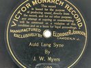 NYE Auld Lang Syne J.W. MYERS Victor Monarch 78 RECORD Leased New Years Eve Song