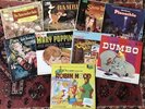 Disneyland Records 12” Vinyl LP Album Bundle Walt Disney Rare Top Rank Bambi EX