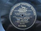 CORO DELLA SCALA 78 RPM CARMEN (BIZET) GRAMOPHONE CONCERT RECORD G.C.-54678/9