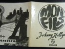 RARE pochette seule  juke box  TURQUIE 370 454 JOHNNY HALLYDAY SAN FRANCISCO
