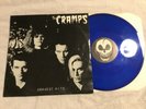 The Cramps 12” Gravest Hits Rare Punk Goth BLUE VINYL EX Minus