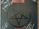 MOTLEY CRUE signed by all 4 SHOUT AT THE DEVIL white label gold stamp promo