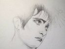 Original Siouxsie Sioux Portrait Drawing, Art, Signed by Artist, Banshees, Punk