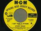 SPYDER TURNER   Can't Make It. Detroit Northern soul 45 on MGM. EX