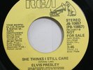 Rock Promo 45 Elvis Presley - She Thinks I Still Care Elvis Presey / Moody Blue