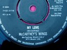PAUL McCARTNEY (BEATLES) 1973 UK EXPORT PRESS MY LOVE McCARTNEYS WINGS ERROR EX+