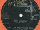 BRENDA HOLLOWAY - 'JUST LOOK WHAT YOU'VE DONE' TMG 608 AUTOGRAPHED LABEL
