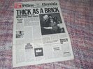JETHRO TULL..THICK AS A BRICK  UK 1ST..press  Foldout paper. Sleeve a-3u/b-2u