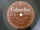 Charles Trenet La Mer 78 Tours Columbia BF 403