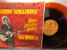 Hank Williams: Your Cheatin’ Heart LP Record RARE Orange/Black Vinyl Taiwan Impo