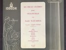 ANDRE NAVARRA CELLO RECITAL JACQUELINE DUSSOL BACH SCHUBERT ODEON FRANCE OD 1014