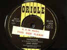 JIMMY CASSIDY - PARADISE rare UK 1963 PROMO SAMPLE / TEEN BEAT DANCER / MINT-