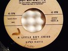GENE DAVIS A LITTLE BOY CRIED/ THE RAINS FELL SUPER-SONIC 1001 '61 ROCKABILLY 45