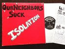 OUR NEIGHBORS SUCK - isolation LP + Poster ROCK-O-RAMA Punk 80s Hardcore Oi  KBD