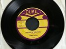 LARRY DAVIS - ANGELS IN HOUSTON / MY LITTLE GIRL - DUKE 313 Texas blues EX+