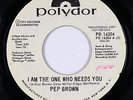 70s Soul 45 - Pep Brown - I Am The One Who Needs You - Polydor - mp3 - promo