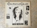 CULTURE CLUB MISS ME BLIND -  Japanese Promo 12inch Vinyl record