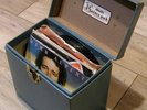 33 Folk Pop EZ 45s Storage Box   SIMON & GARFUNKEL JANIS IAN  HERB ALPERT
