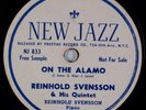 REINHOLD SVENSSON: On the Alamo ’50 Prestige New Jazz 78 Swedish Piano 78