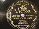 COUNTRY BLUES LUKE JORDAN Won't You Be Kind VICTOR 38564 CLEAN  HEAR