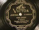 JAZZ DOUGLAS WILLIAMS FOUR Kind Daddy VICTOR 21695  A/C Stmprs Bandsides MEMPHIS