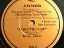 78 rpm Nat King Cole Quartet-I Like The Riff / Sunnyside 1940 Ammor 108